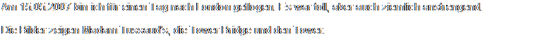 Textfeld: Am 15.05.2007 bin ich f�r einen Tag nach London geflogen. Es war toll, aber auch ziemlich anstrengend. 
Die Bilder zeigen Madam Tussaud�s, die Tower Bridge und den Tower.
